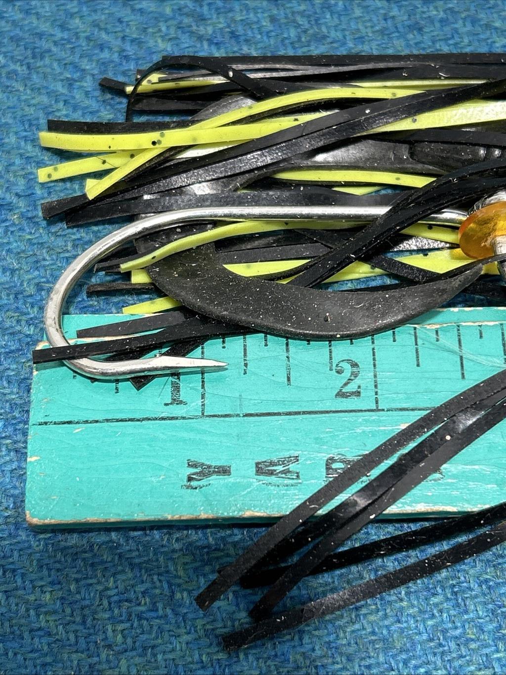 Large Original Chatterbait Black Green And Yellow Fishing Lure - Image 2