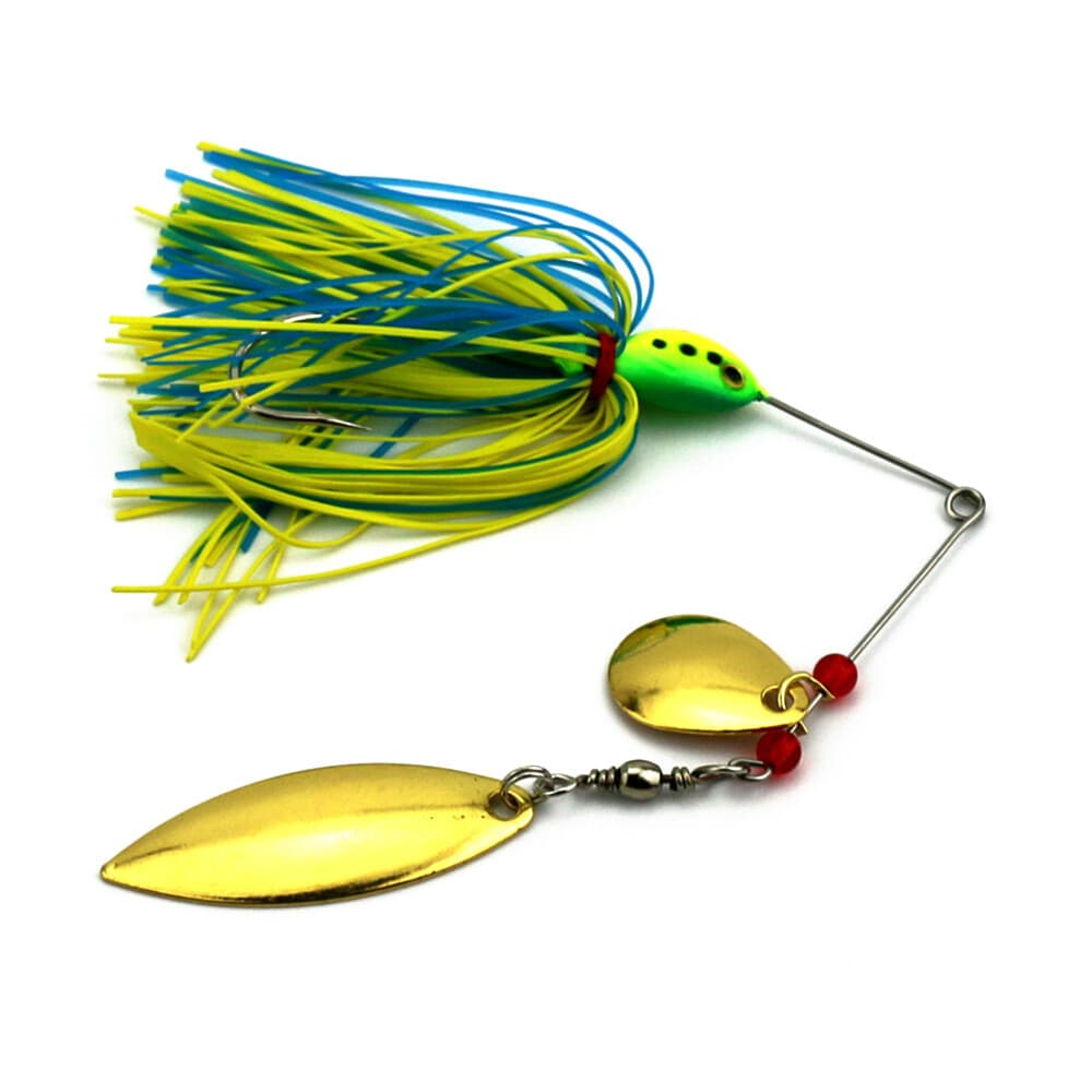 5pcs 16.3g Spinnerbaits Blade Bait Rubber Skirt Buzzbait Fishing Lures Spoon - Image 3