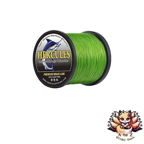NEW HERCULES PE Fishing Line 4-strand No.1.5 1000m 9.1kg/20lb 0.2mm green - Image 1