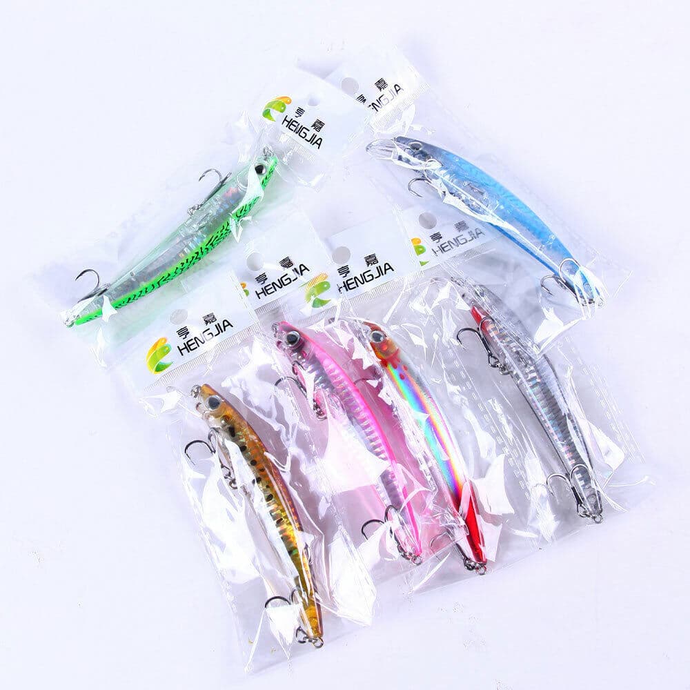 6PCS 12cm/14g Trolling Bait Minnow Fishing Lure Bass Swimbait Tackle Wobbler - Image 12