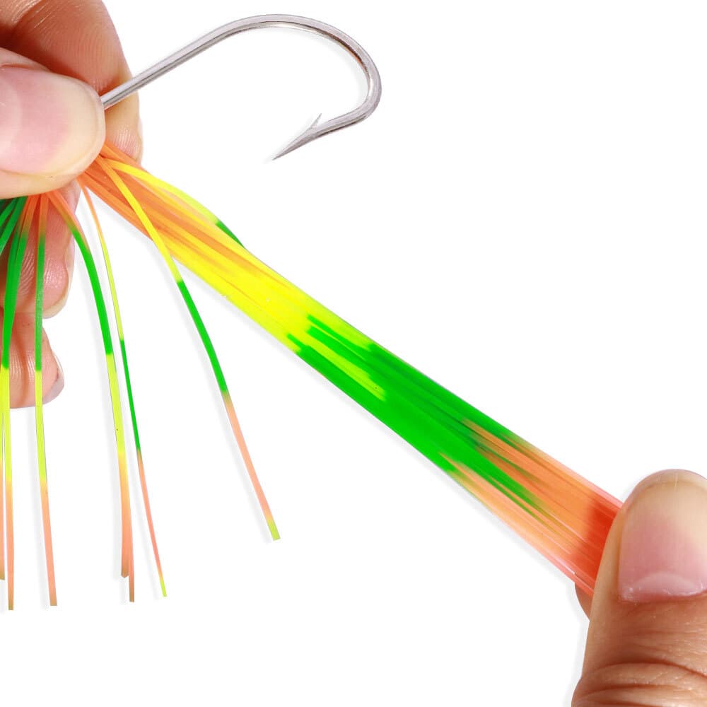 4PCS/Set Spinnerbait Blade Bait Rubber Skirt Buzzbait Fishing Lures Tackle 12g - Image 10