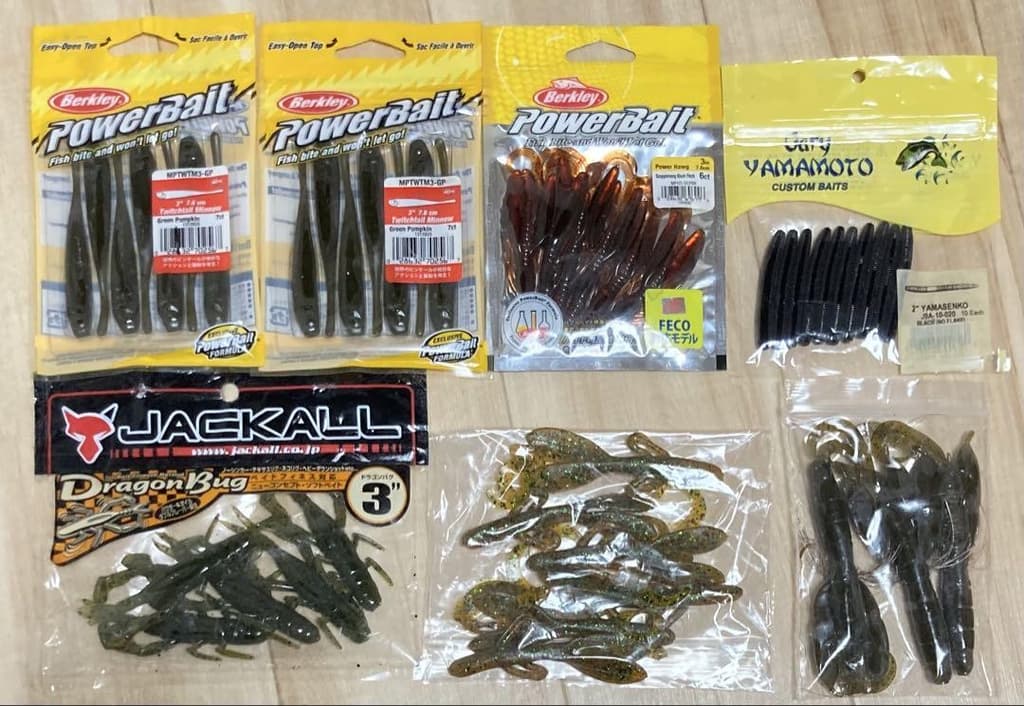 Soft Lure Worm Set Jackall Berkley Gary Yamamoto Lure - Image 1