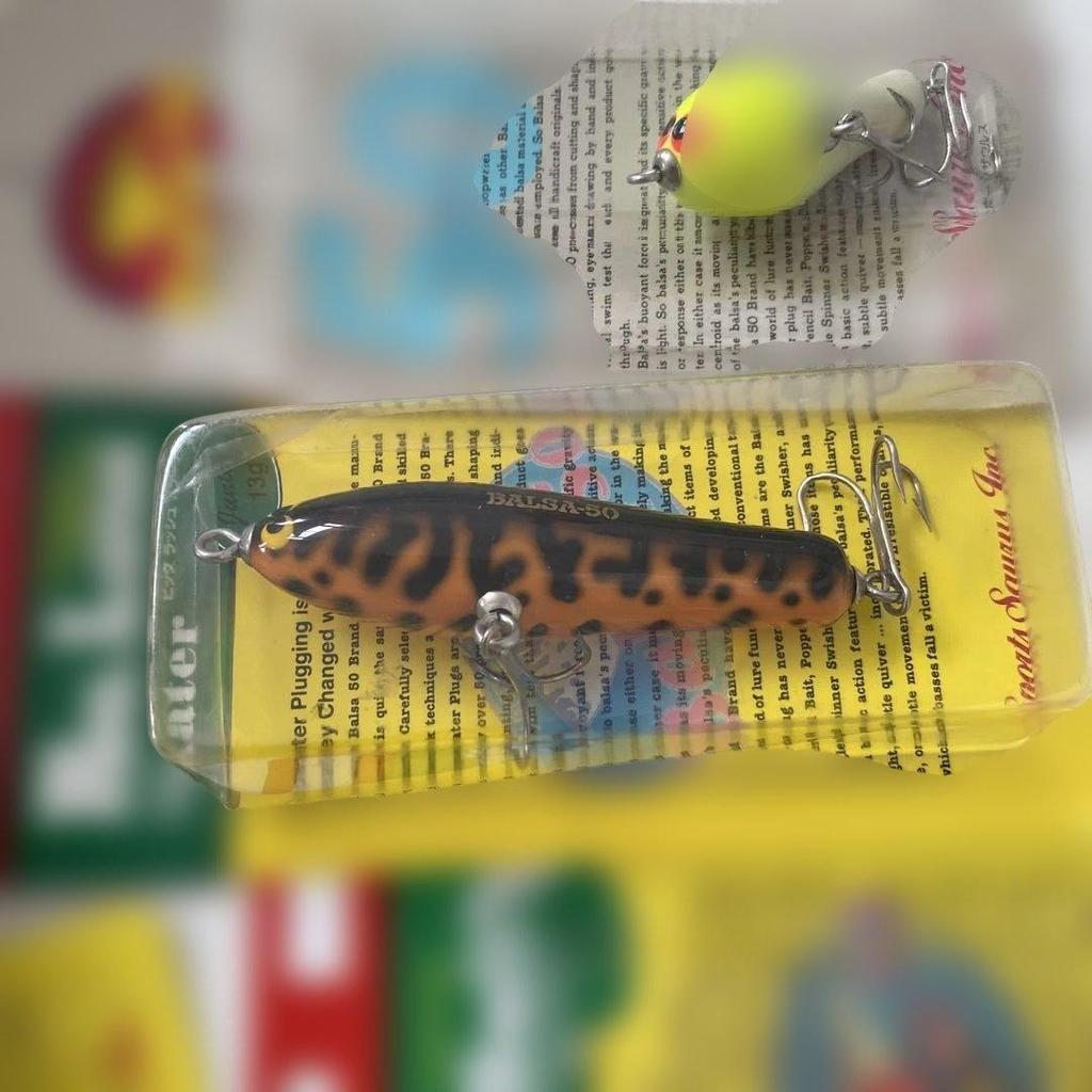 Old Balsa 50 Topwater Lures Set of 7, Un - Image 6