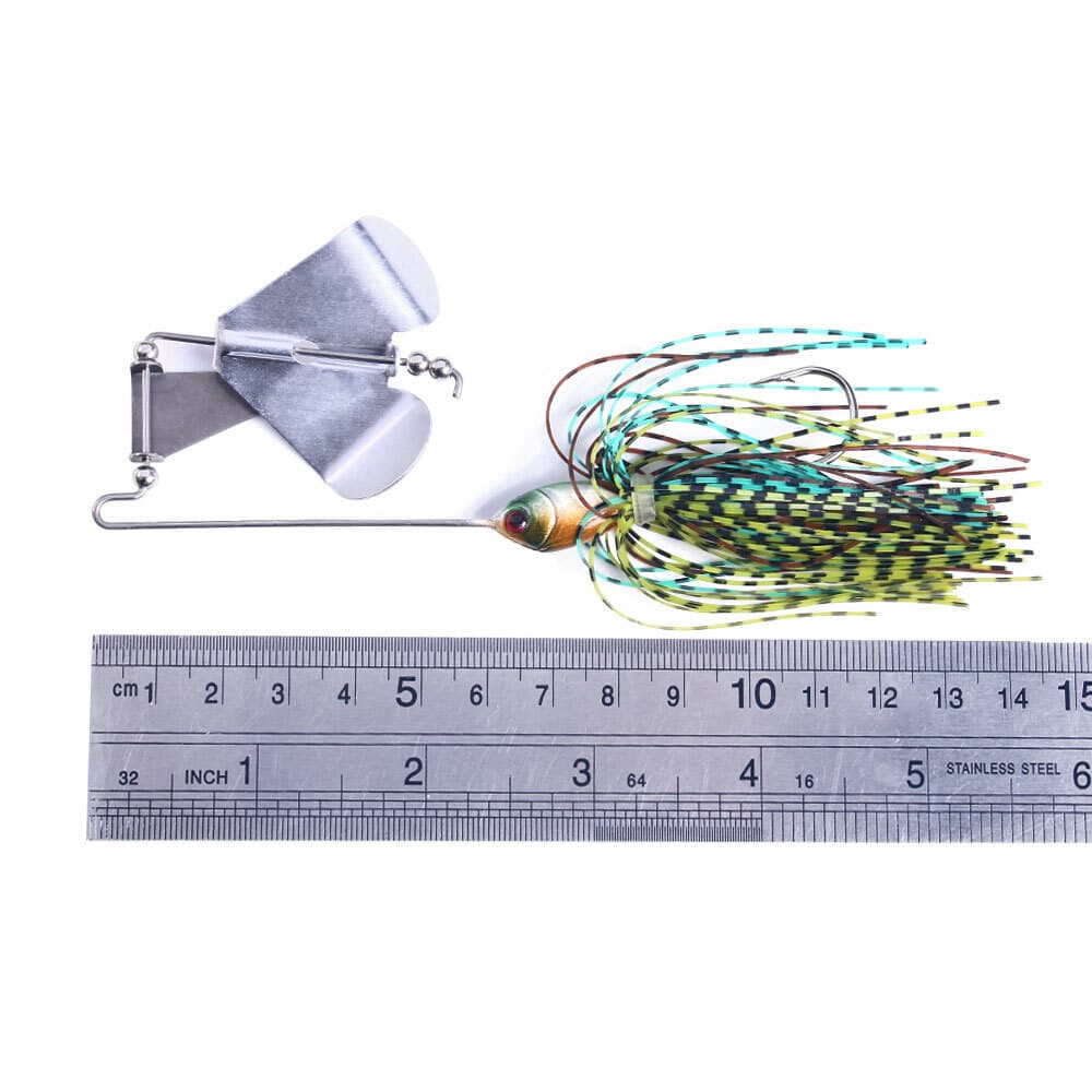 5PCS/Set 16g Blade Spinner Bait with Rubber Skirt Fish Buzzbait Fishing Lure Lot - Image 2