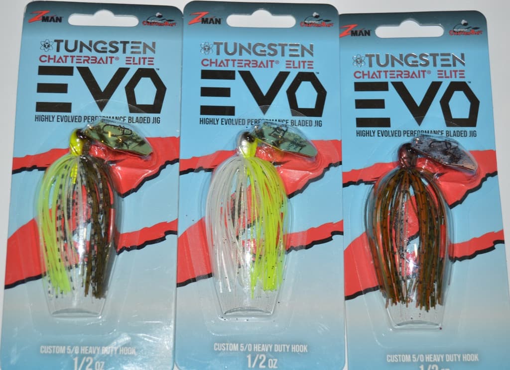 3 lures zman z-man EVO tungsten chatterbait elite  1/2oz bladed jig assortment - Image 1