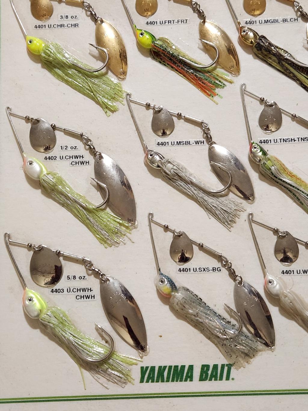 Yakima Baits Hildebrandt Elite Pro-Series Spinnerbait Display Sample Board  - Image 7