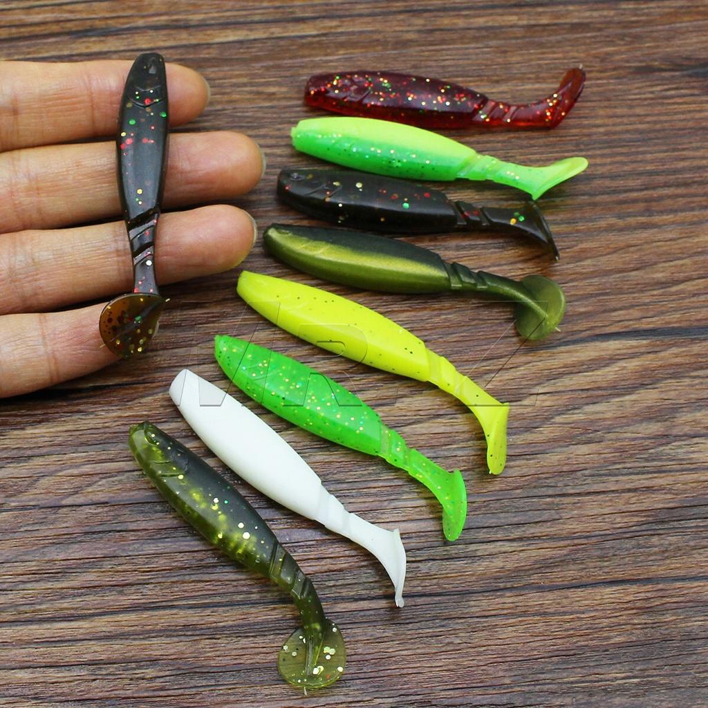 25 PCS Soft Fishing Lure Paddle Tail Swimbait for Bass Trout Walleye Crappie - Image 5