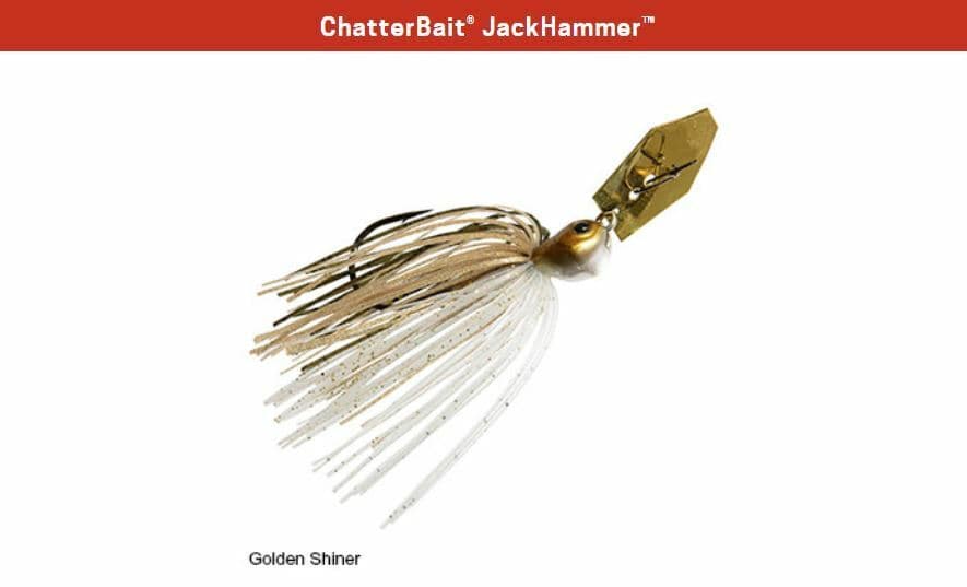 Z-Man ChatterBait JackHammer 3/8 oz - Golden Shiner - Jack Hammer Chatter Bait - Image 1