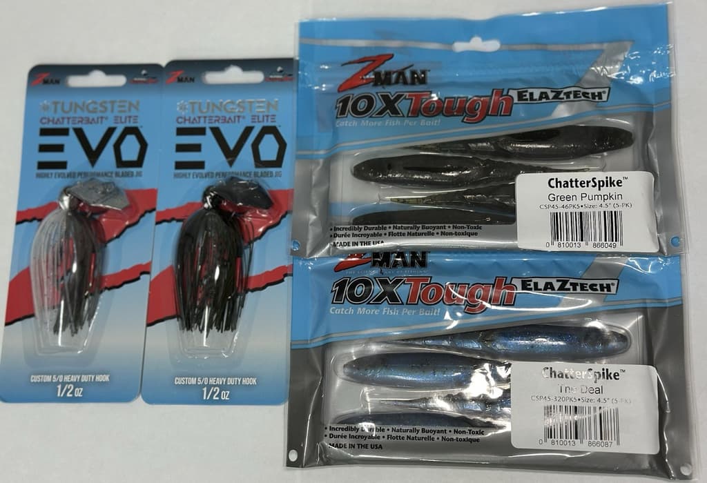 Z-Man Chatterbait Elite Tungsten EVO 1/2oz. with Chatterspikes - (Lot of 4) - Image 1
