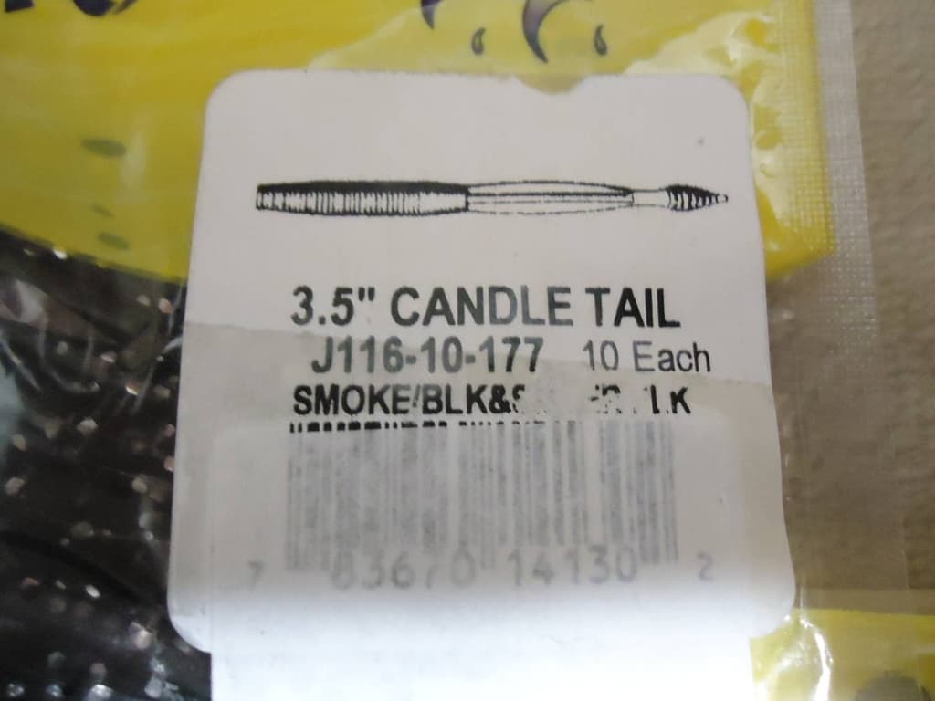 Gary Yamamoto Candle Tail 3.5 (177) Near Mint - 3 bags - Image 2