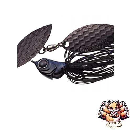 NEW Evergreen Spinnerbait D-Zone Fly Single Willow Leaf 1/4oz Super Black #12 - Image 1