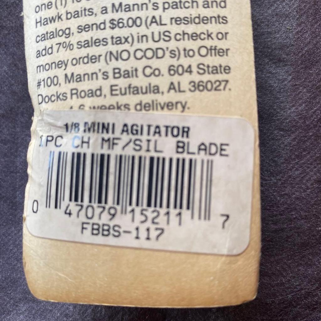 Mini The Agitator 1/8 oz Buzzbait Silver for Bass Fishing - Image 4