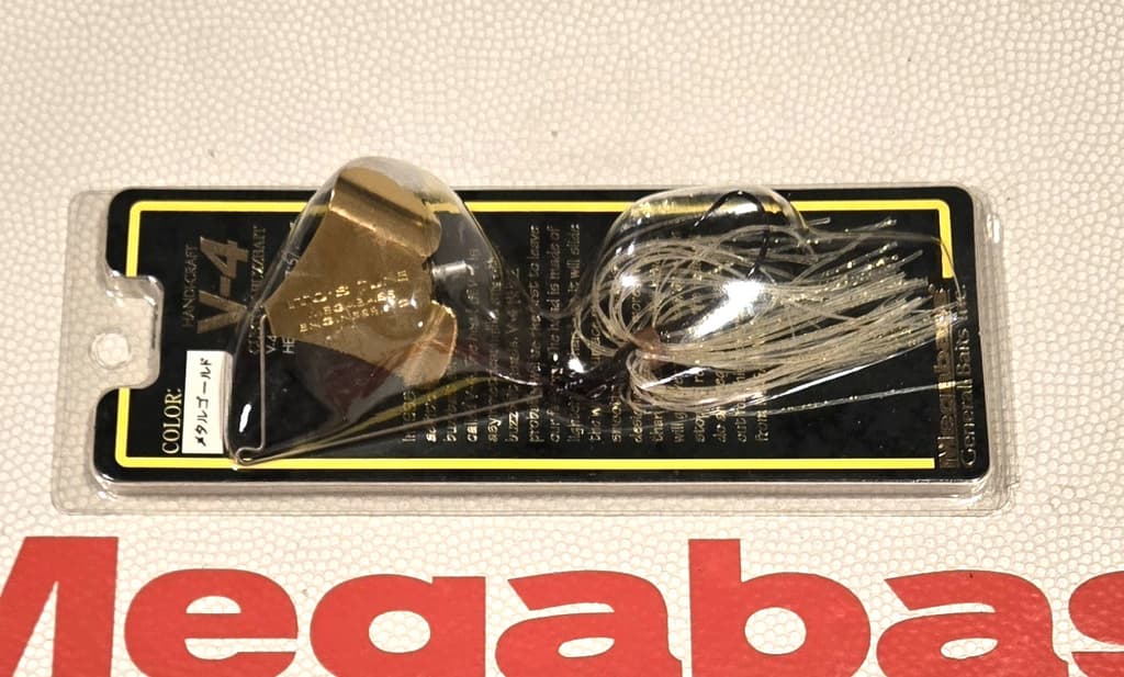 WOW! Megabass V-4  PROP BUZZ BUZZBAIT "METAL GOLD" 5/16 Oz. Gold Prop FREE SHIP - Image 2