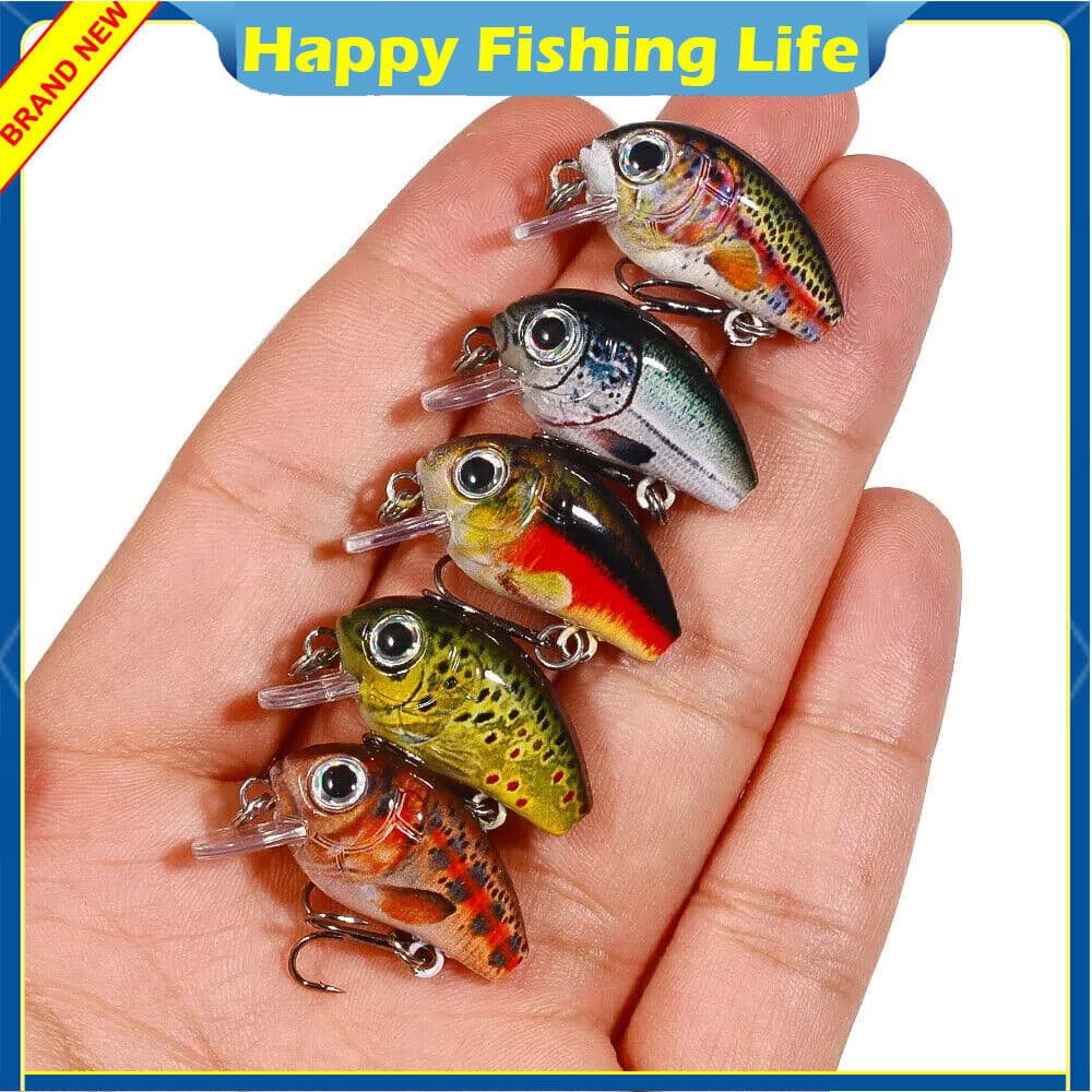 15PCS Fishing Lure Crankbait 2.8cm/2g Trolling Bait Minnow Bass Swimbait 3 Boxes - Image 6