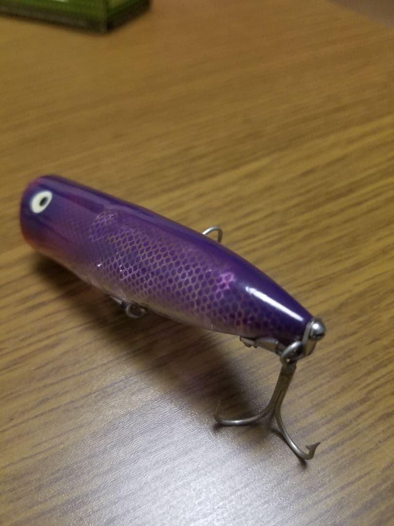 Heddon Chugger Spook Research Purple Clear Vintage Used–Rare Color - Image 8