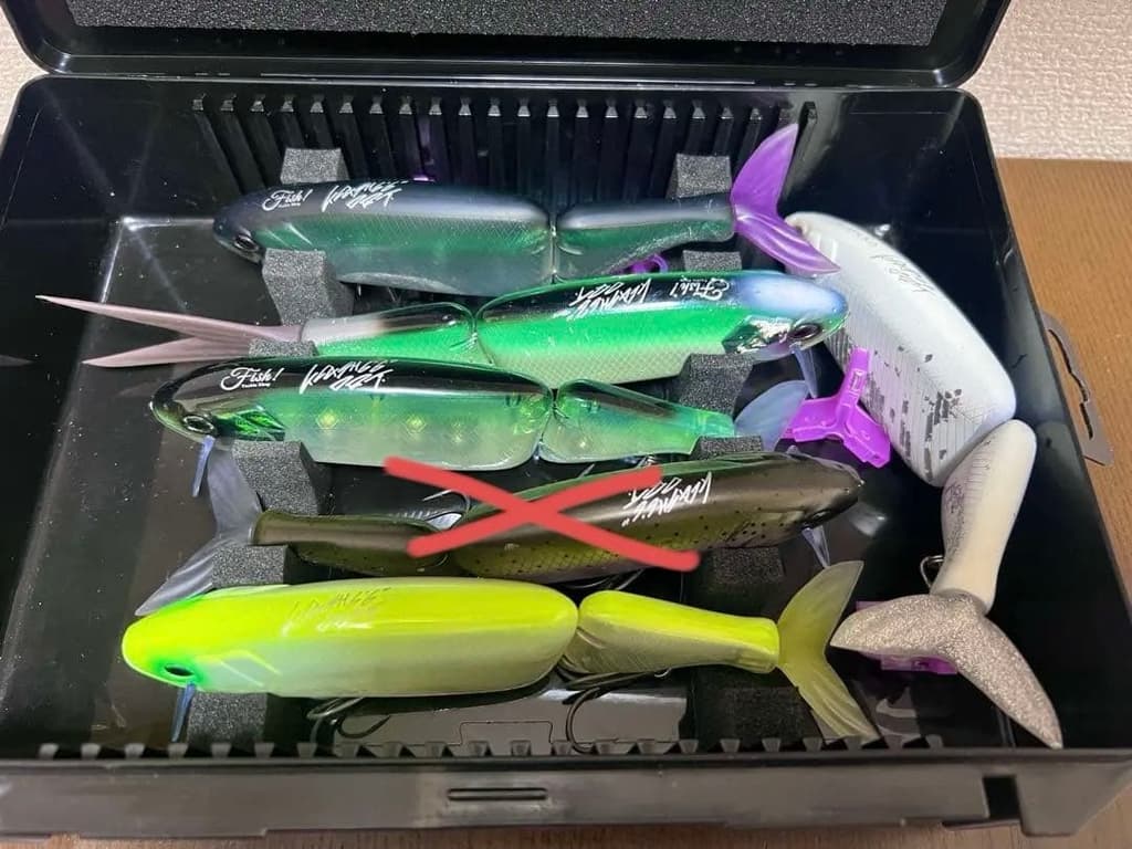 DRT Tiny Crash Low Bulk Set with GBOXX Bass Fishing Lures Bait Storage - Image 2