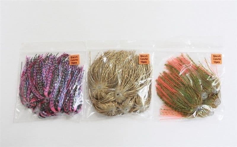 30 Pcs NEW Silicone Spinnerbait Buzzbait Skirts Spider-Cut Fishing jighead jig - Image 1