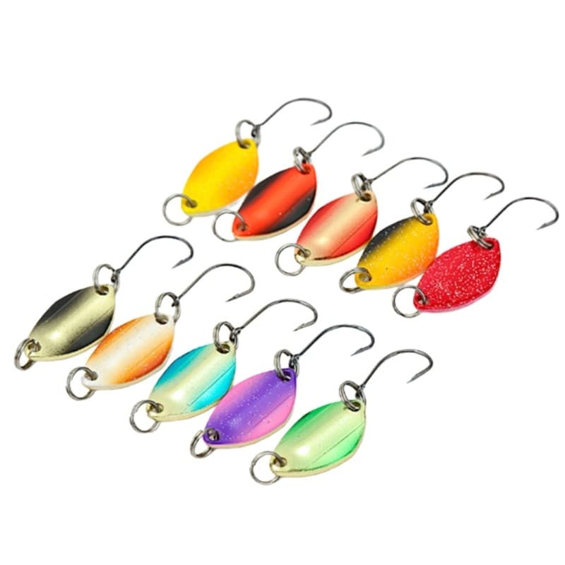 Fishing Accessories Hard Baits Sequined Fishing Spoon Lure Casting Spinner Baits - Image 5