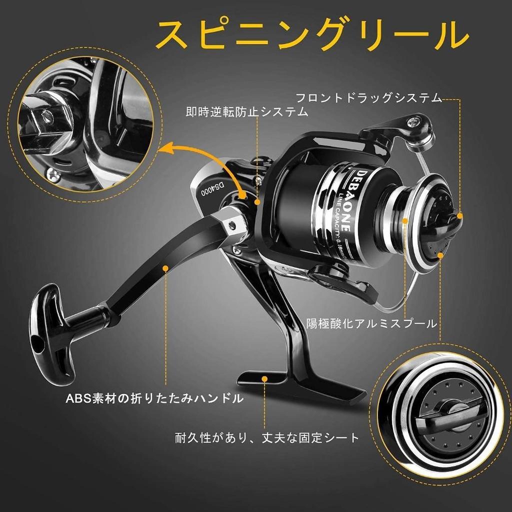 Fishing Lure Spinning reel fishing bait fishing line fishing rod set 2.1M carbon - Image 3
