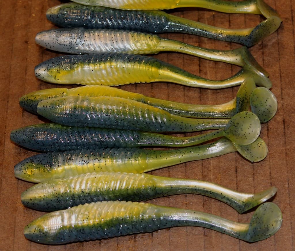 5" Swim Minnow Sexy Shad Paddle Tail Swimbait Trailer for A Rig 50 pack Bulk Bag - Image 1