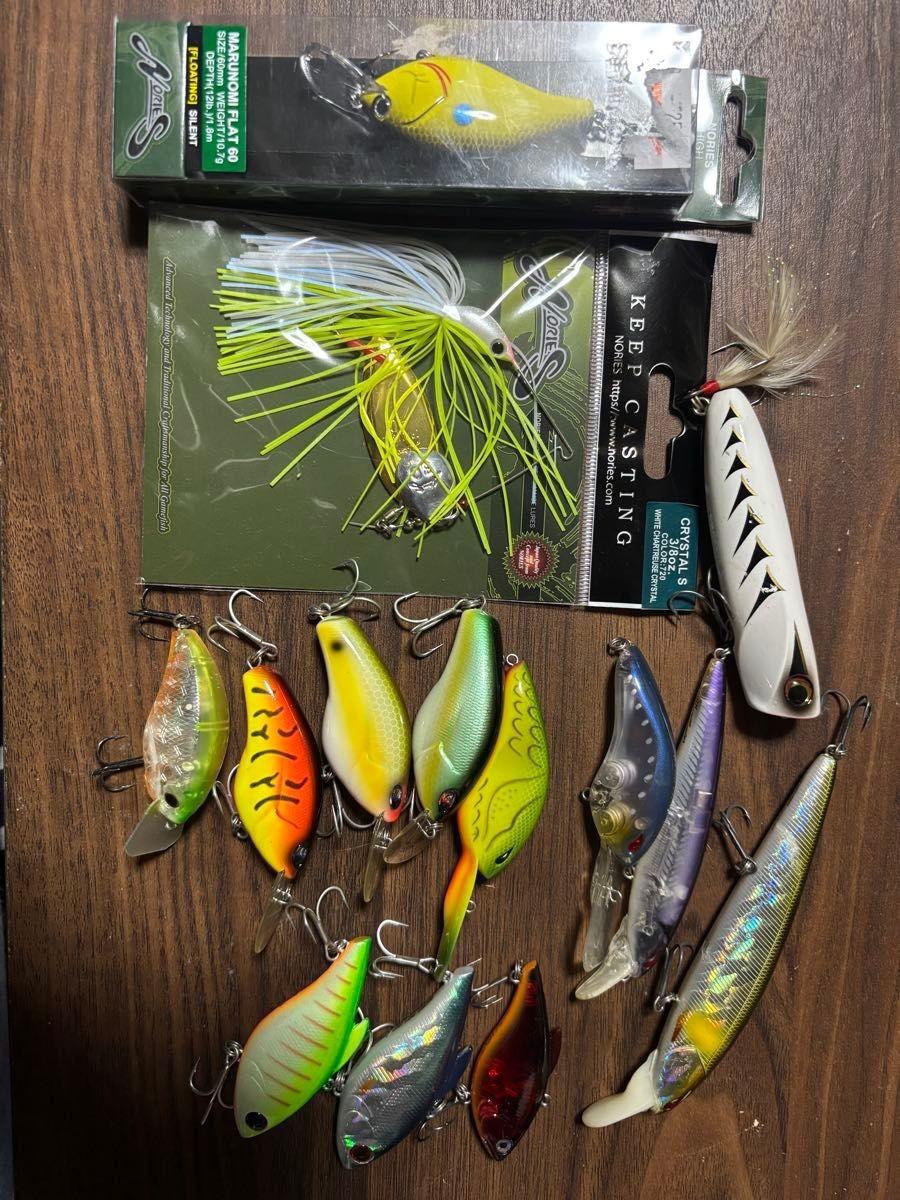 NORIES lure set cbait jerkbait vibration spinnerbait Tetsuo Tanabe Takumi Ito - Image 1