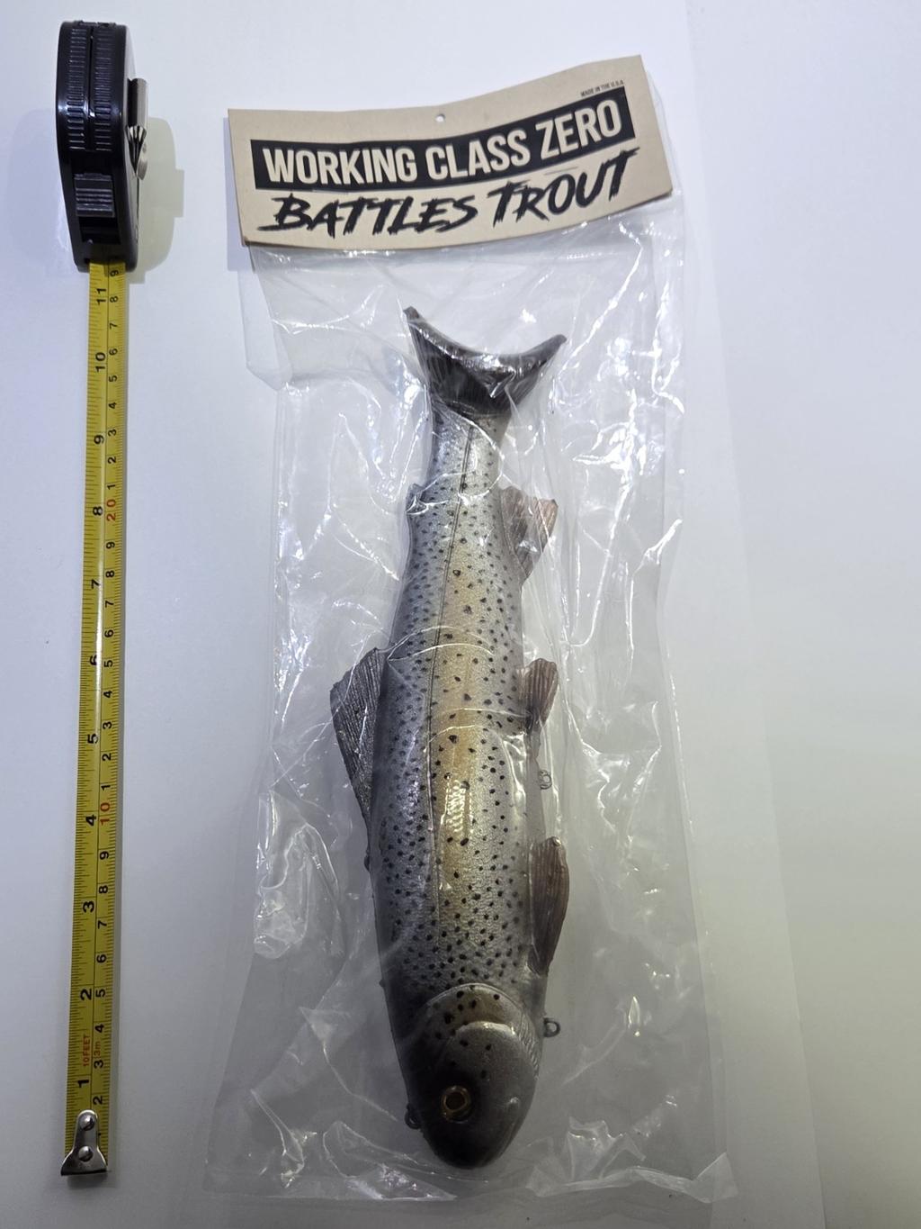 Working Class Zero RARE 11” Battles trout discontinued Swimbait By WCZ - Image 1