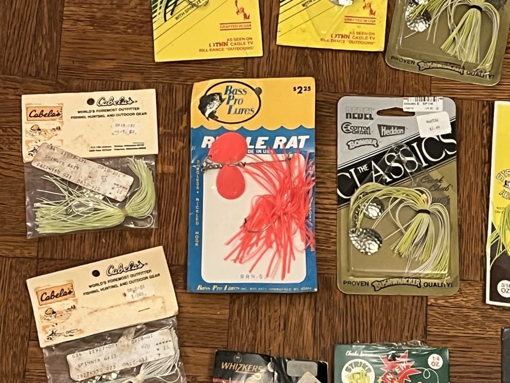 Huge Mixed Lot of 22 Bass Fishing Spinnerbaits (NOS) Strike King Rebel Lures - Image 10