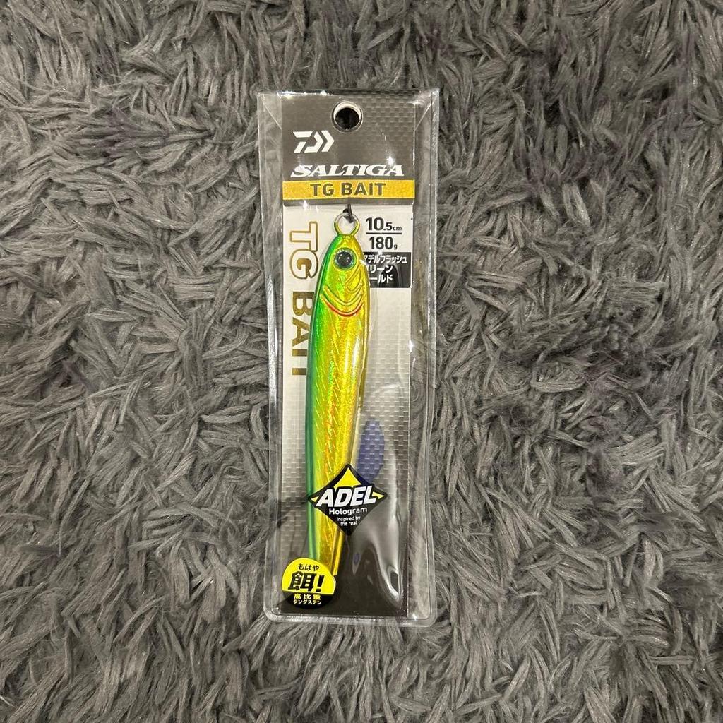 SALTIGA TG BAIT 180g Adele Flash Green Gold Metal Jig for Saltwater Fishing - Image 1