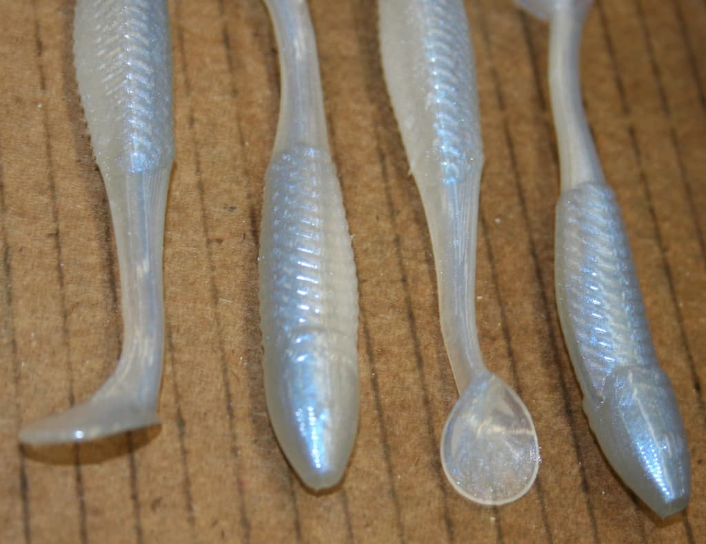 5" Swim Minnow Alewife Paddle Tail Swimbait Trailer for A Rig 50 pack Bulk Bag - Image 5