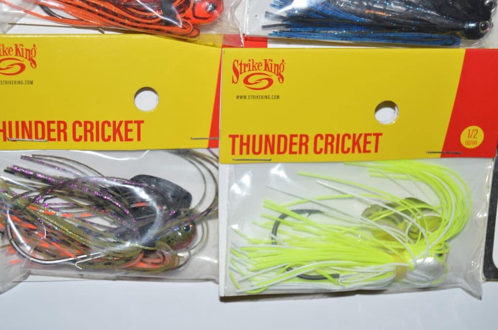 6 lures strike king thunder cricket bladed vibrating swim jig 1/2oz assortment - Image 3