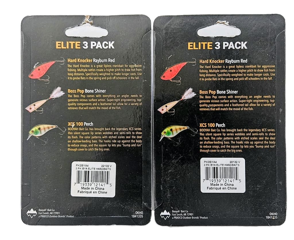 (Set of 2) Booyah Elite 3 Pack Hardbait Fishing Lure Kits 6 Lures In Set New  - Image 8