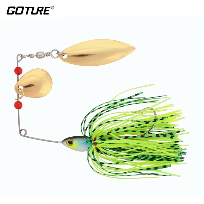 4pcs/lot Spinnerbaits Fishing Lures Buzzbait Blade Skirts Lead Head Bait Hook - Image 6