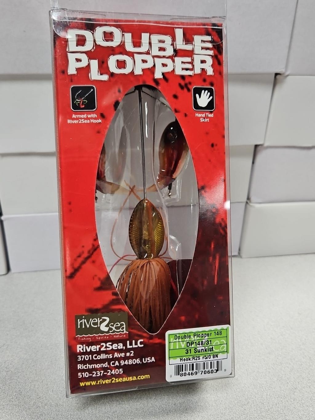 Discontinued River2Sea DOUBLE PLOPPER 148 BUZZBAIT...Sunkist...NOS!!! - Image 2