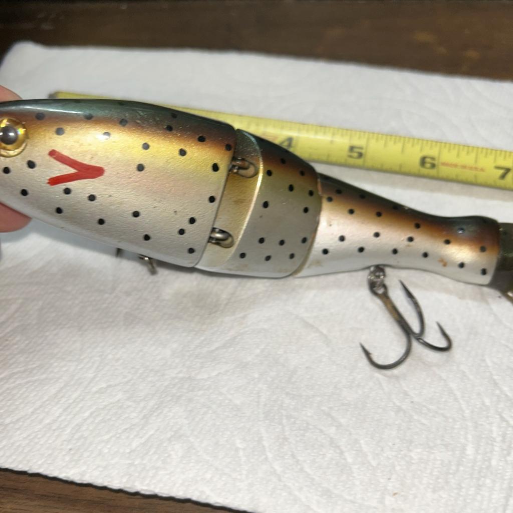 Triple Trout 8" Glide Bait, Vintage Swimbait -2005 -2007 Wow 22nd Century Baits - Image 9