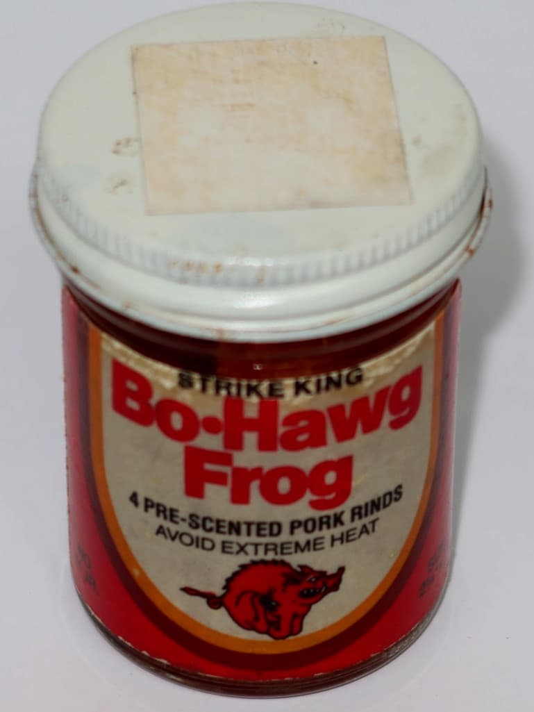 Vintage Strike King Bo-Hawg Frog Pork Rind Baits Rare! - Image 1
