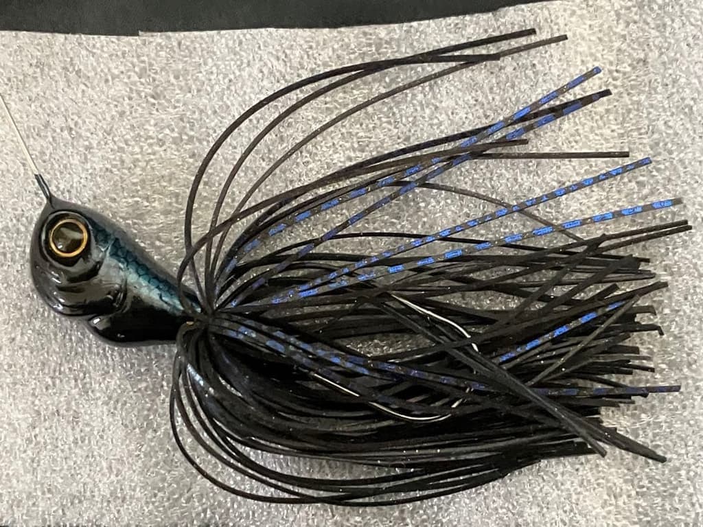 Evergreen Spinnerbait 3/4oz Double Blade Fishing Lure Black Silver Set - Image 3