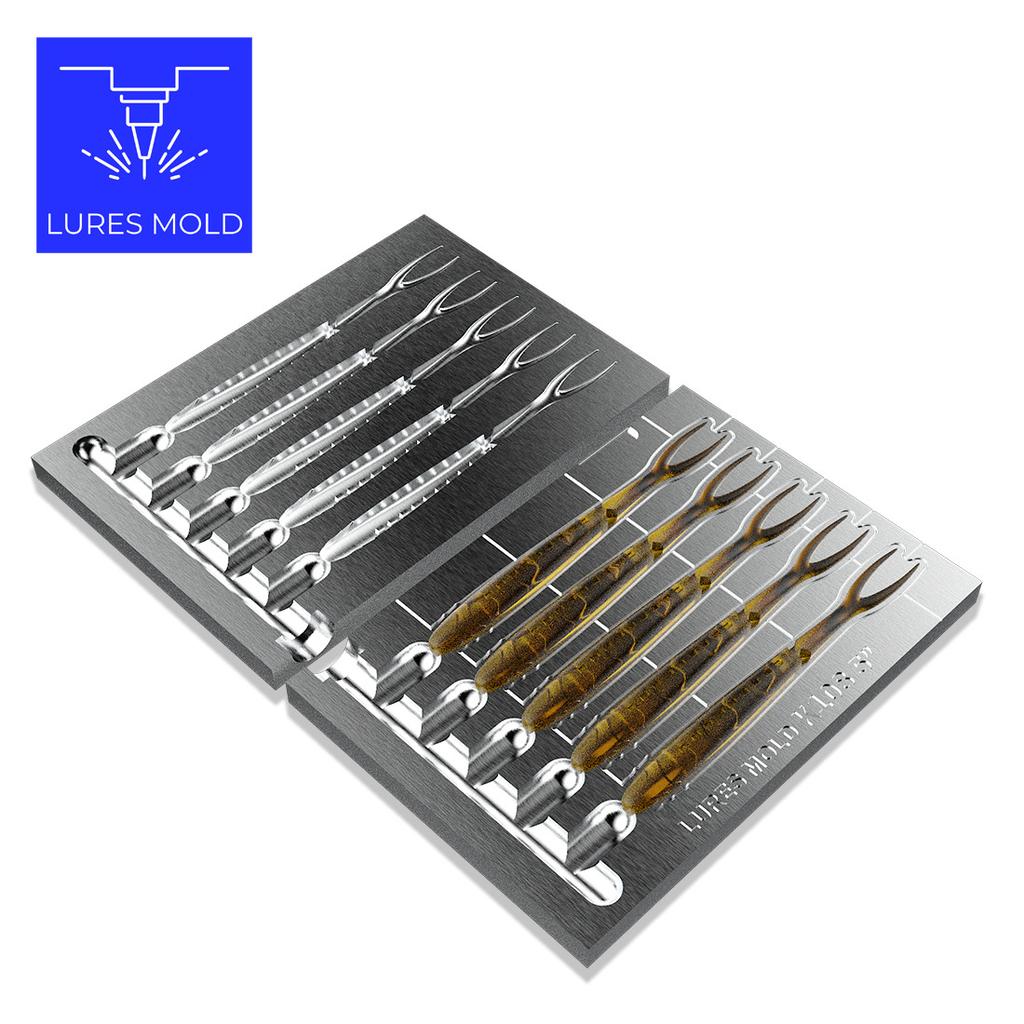 Bait DIY Fishing Mold Soft Plastisol Soft Jerkbait K108 5inch - Image 1