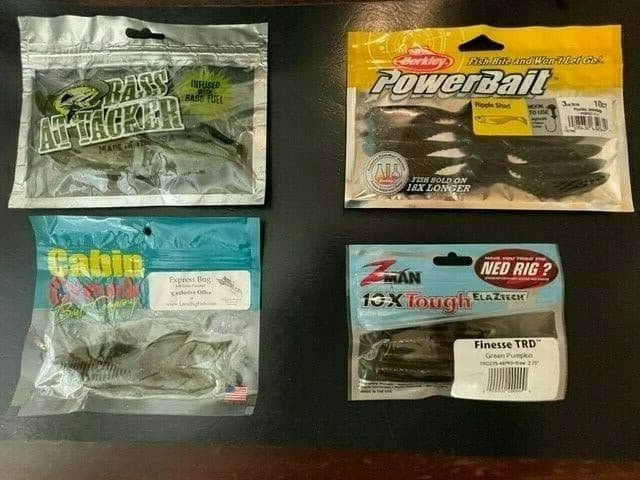 36 Packs of Soft Plastics for Bass - Variety of Brands, Colors, and Types. - Image 6