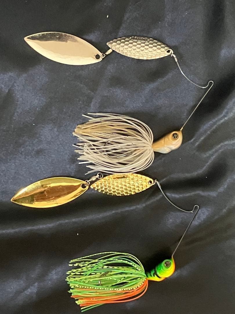 Evergreen D Zone Extreme Spinnerbait 3/4oz Gold/Green/Beige Set of 2 - Image 2