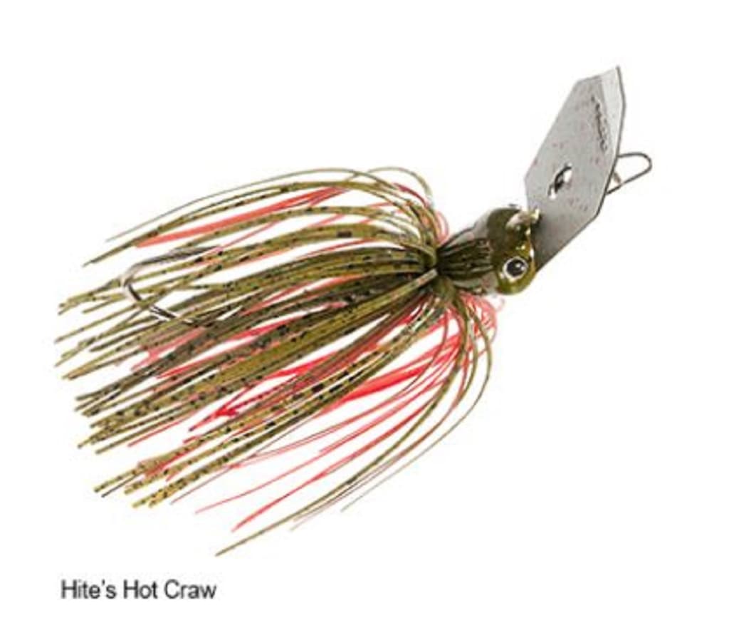 Zman Chatterbait Jackhammer Sinking Lure 3/8 Oz Hite's Hot Craw (4346) - Image 2