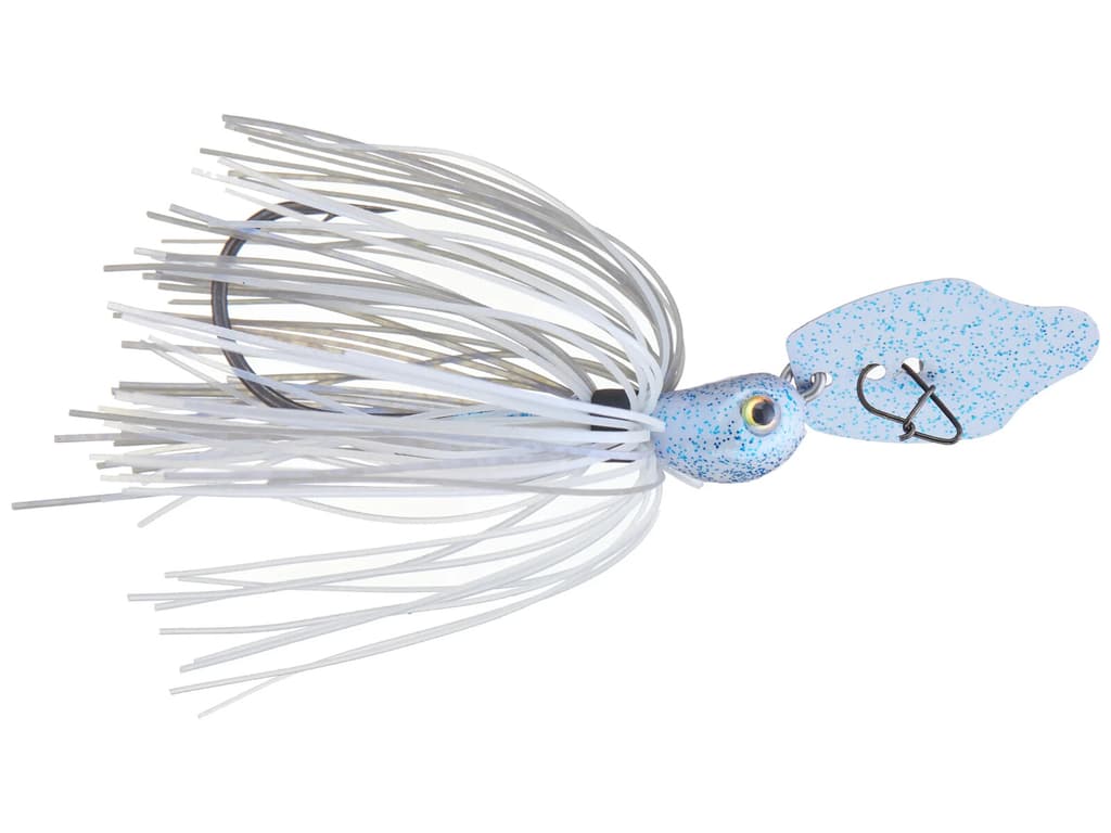 (12) Strike King 3/4 Oz Thunder Cricket Bladed Vibrating Jigs Blue Glimmer New - Image 2