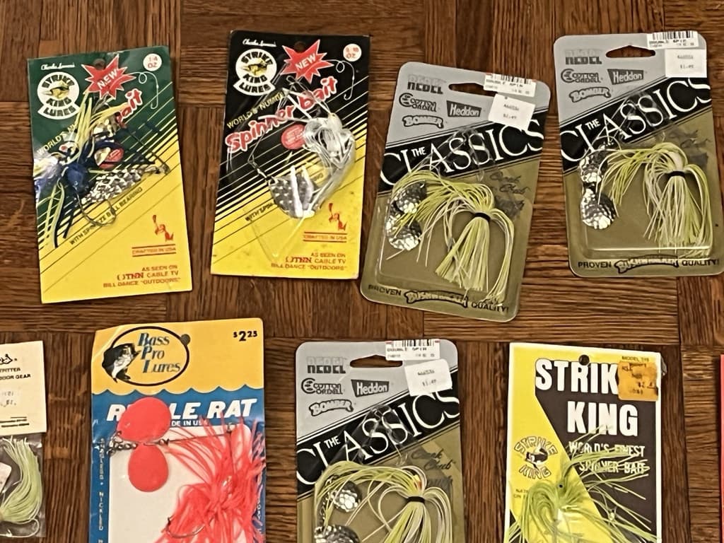 Huge Mixed Lot of 22 Bass Fishing Spinnerbaits (NOS) Strike King Rebel Lures - Image 11