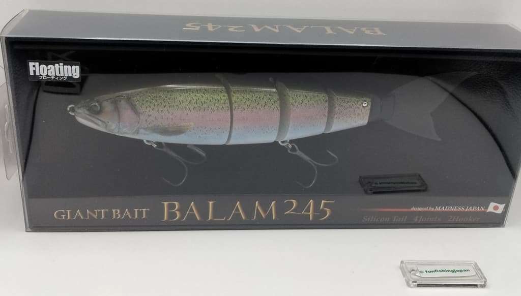 Madness Balam 245 Rainbow Trout JDM fishing lure swimbait Japan new HTF rare NIP - Image 12