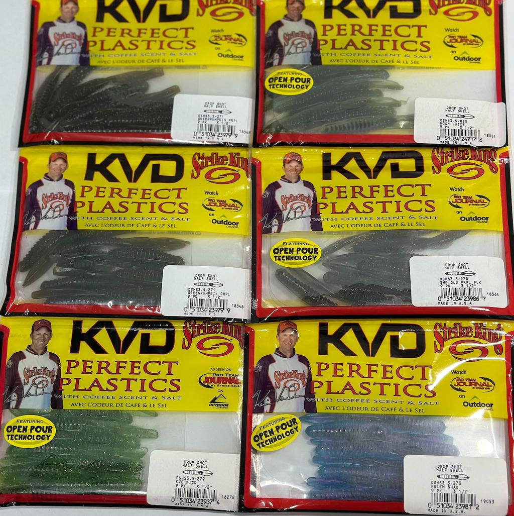 Strike King KVD Perfect Plastics Half Shell (Lot of 6) - Image 1