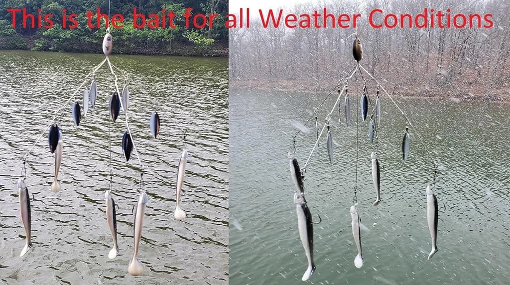 Complete 15-Piece Umbrella Rig Set - 20cm Bass Fishing Lure with Swim Baits - Image 6