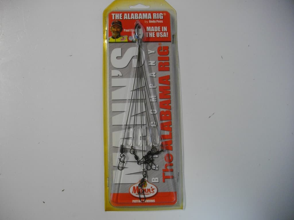 Mann's Bait Company The Alabama Rig by Andy Poss TAR65-02 6.5" Pearl / Black - Image 1