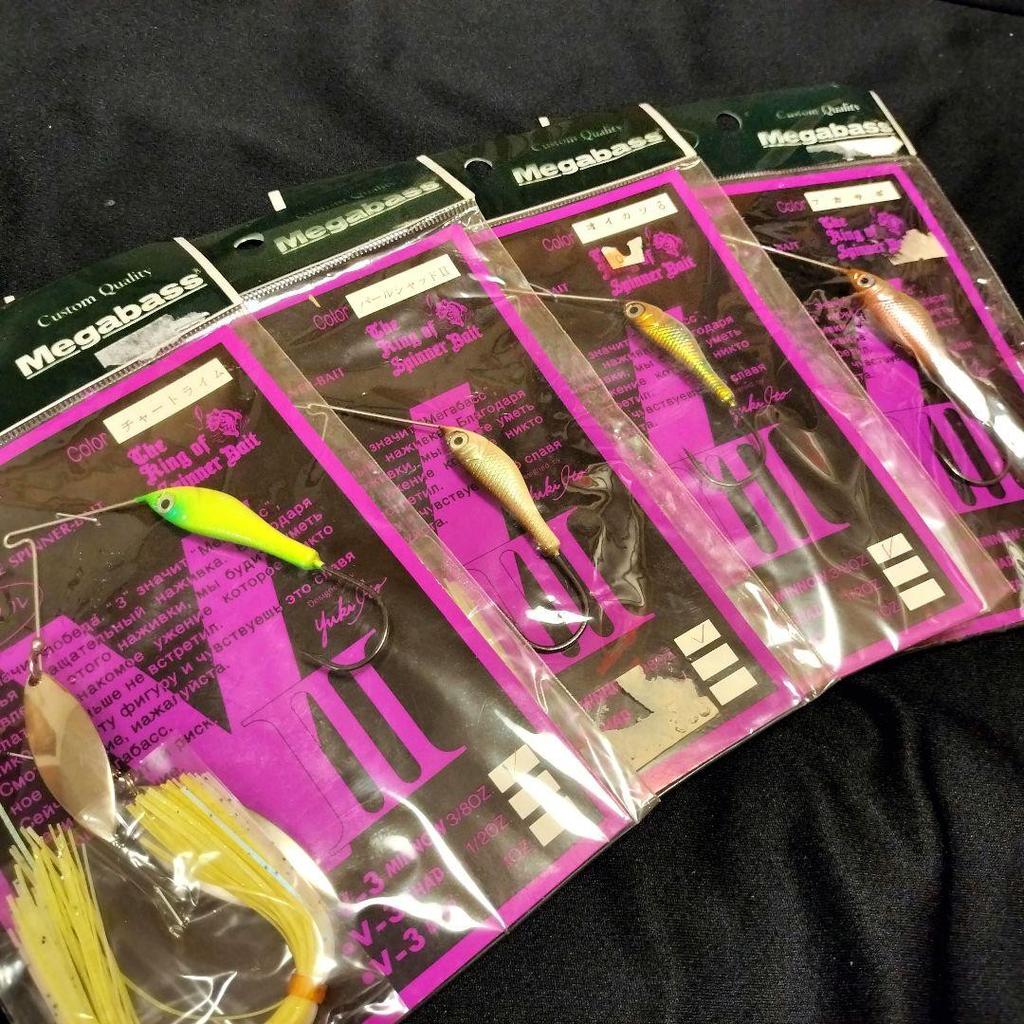 Megabass V-3 Spinnerbait, Brand New, Unused, Set of 4 Japan Import Lure NEW A - Image 1