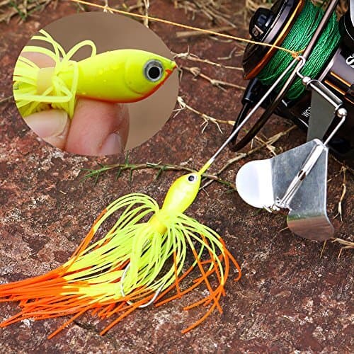  Fishing Lures Buzzbait Spinnerbait Jigs Lure for Bass Pike A-4PCS-BUZZBAIT - Image 5