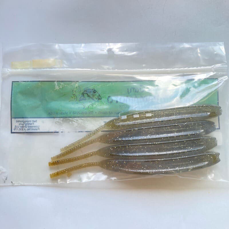 815342 Gary Yamamoto 6 Inch Shad Shape Worm 306 Natural Old Item - Image 3