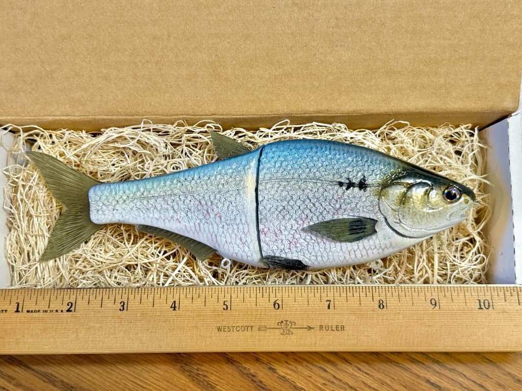 Authentic Hinkle Shad Swimbait / Glide Bait—Custom Painted (Brand New, Only 1) - Image 1